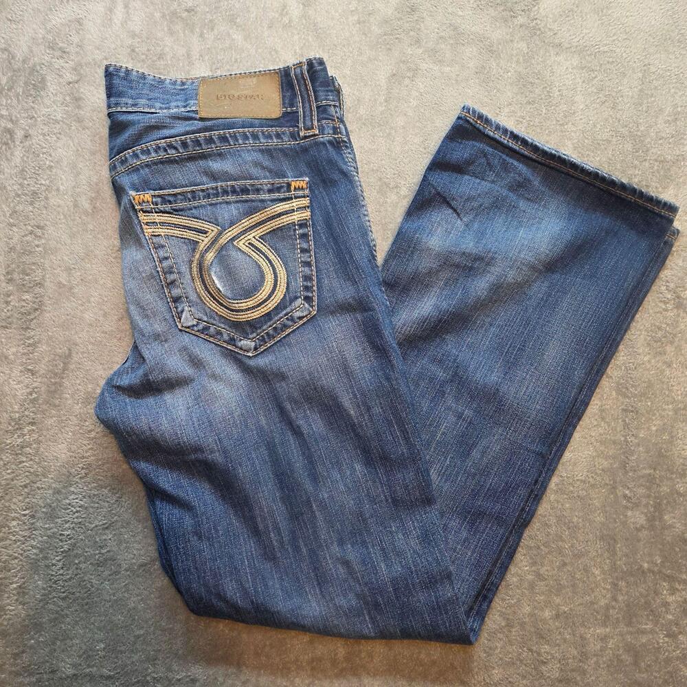Big Star Pioneer Boot Jeans Mens 34x32 Blue Medium Wash Relaxed Bootcut Denim